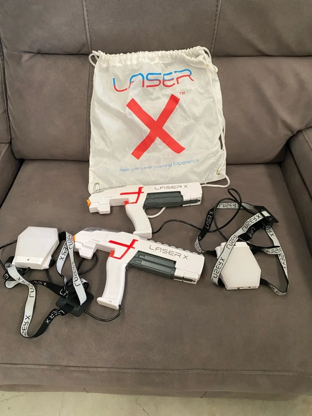 LASER X The Original Two Player Laser Tag Gaming Set, Blasters & Vest Sensors
